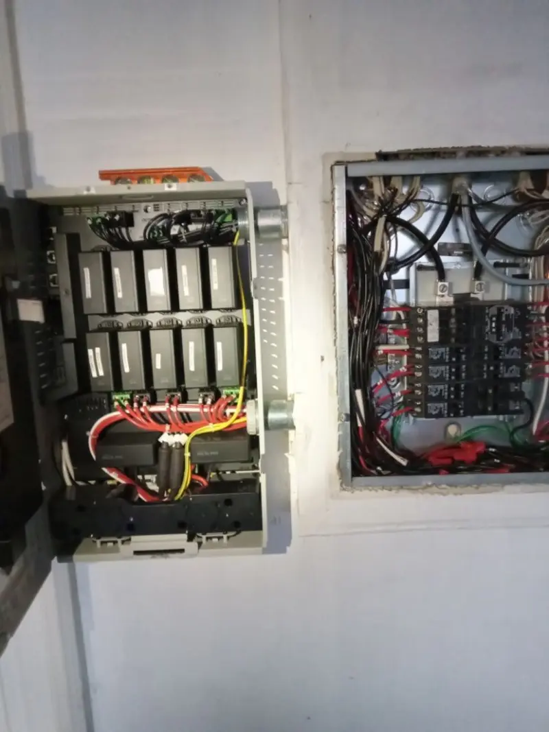 Electrical panel upgrade completed for Security Camera Wiring in Bee Ridge